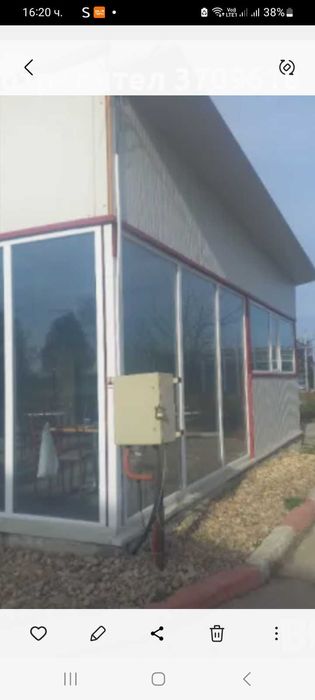 Продавам постройка от сандвич панел 96кв