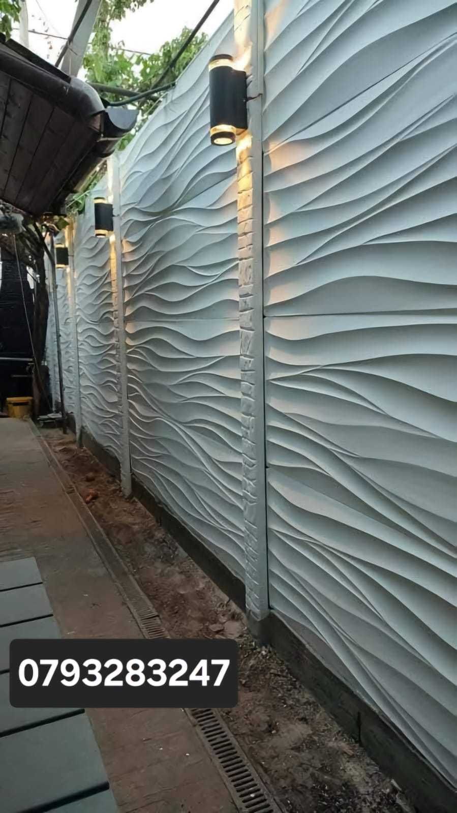 placi gard beton / Garduri din placi de beton