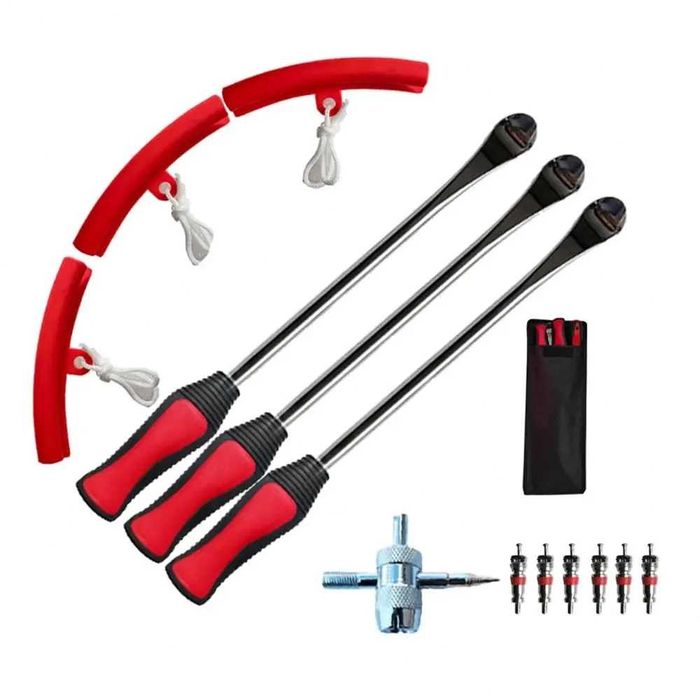 Set leviere de schimbare a anvelopelor cauciucurilor, protectie janta