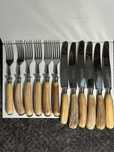 SET TACAMURI - Maner CORN - ANTON WINGEN JR - 6 Furculite + 6 Cutite !