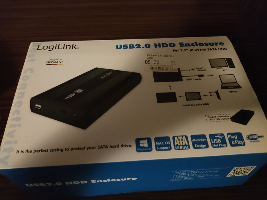 HDD 1 TB + Rack HDD SATA USB 2.0