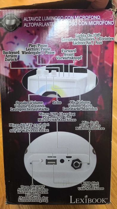 Boxa + microfon pentru karaoke