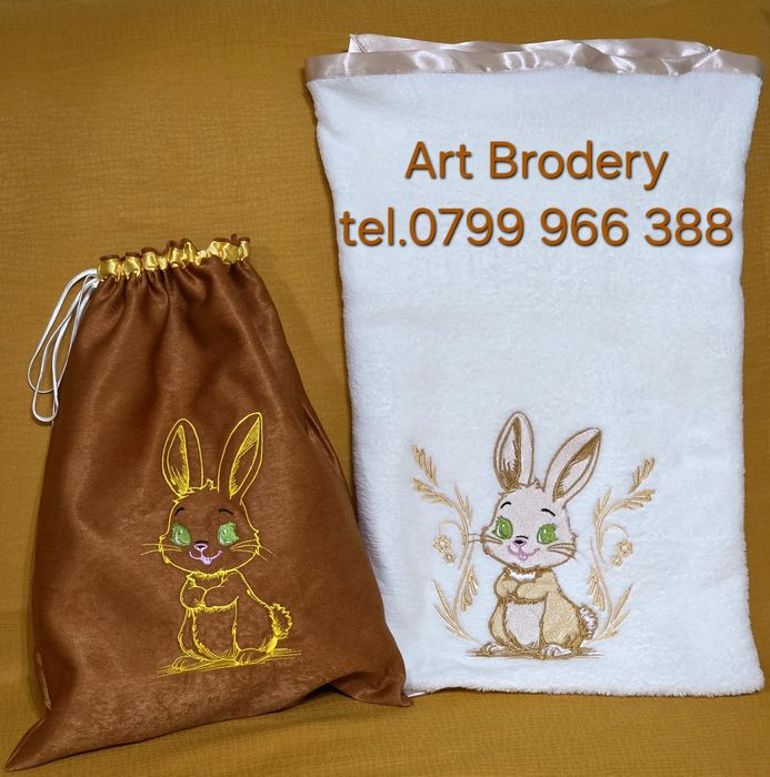 Seturi Brodate Personalizate – Ideal pentru Grădiniță, Creșă sau Cado