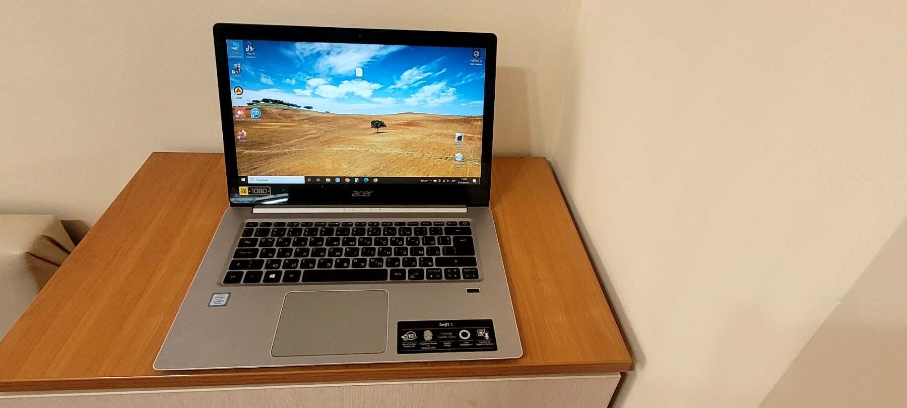 ACER SWIFT 3  ultrabook светеща клавиатура IPS display