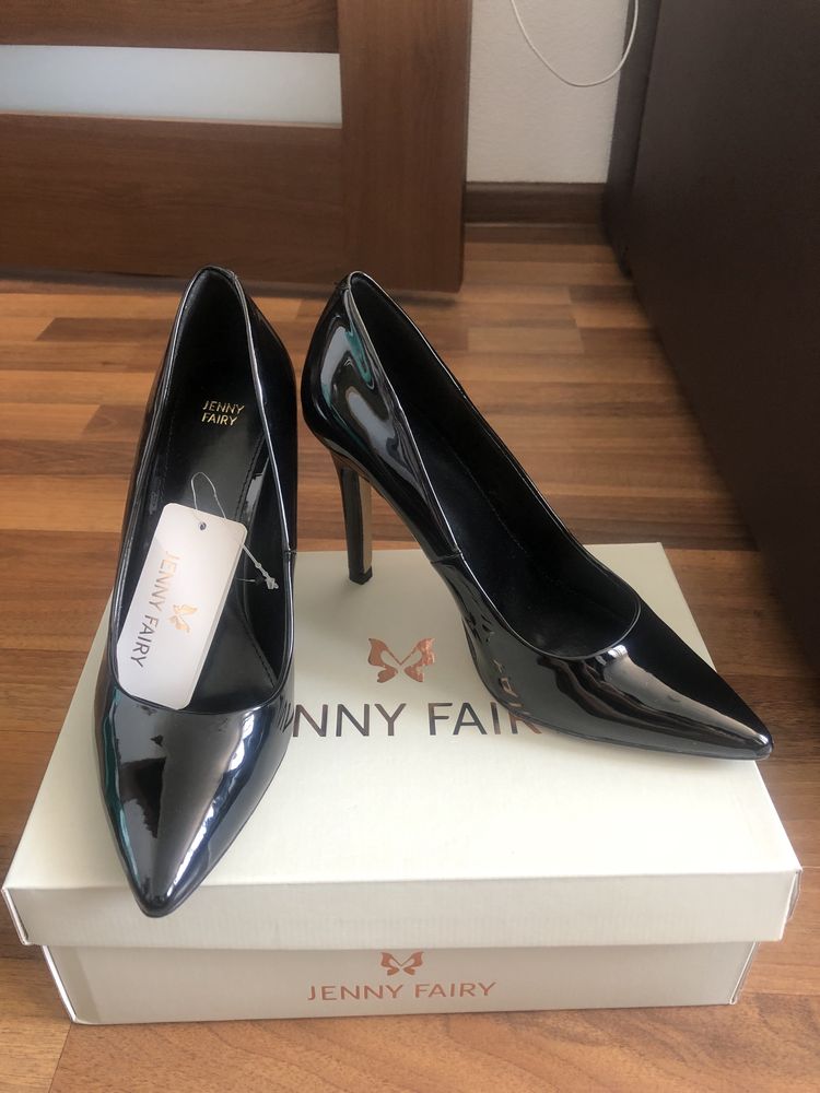 Pantofi stiletto negri 37