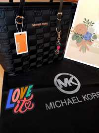 Geantă Michael Kors,logo metalic  auriu,saculet, etichetă incluse