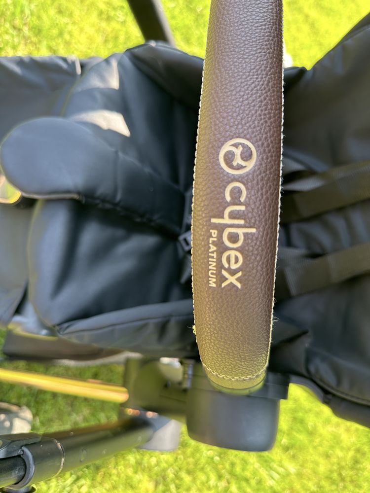 Carucior Cybex Priam Platinum 2 in 1(scoica si partea sport)cadru gold