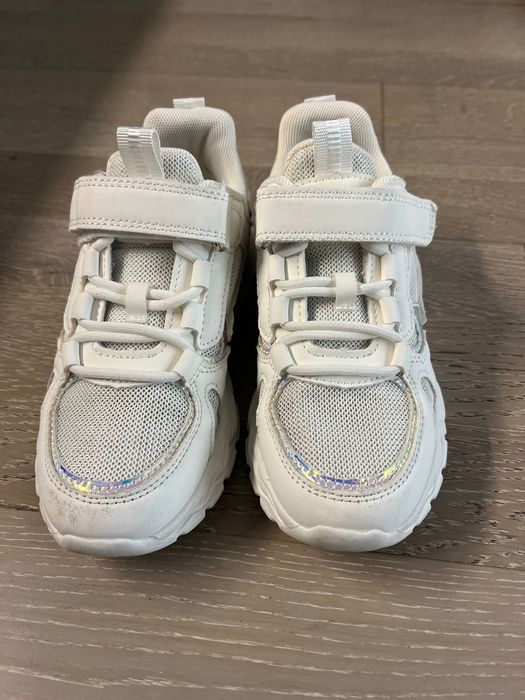 Adidasi albi, fete, măsura 32