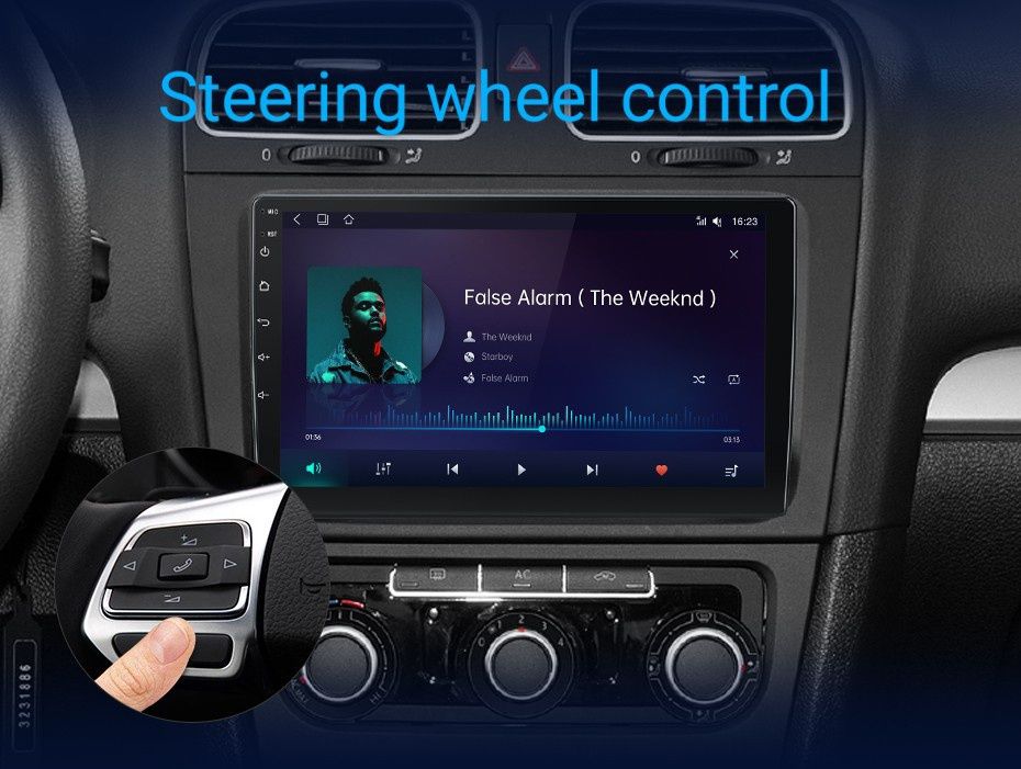 LCD Android player dedicat VW Golf 6 [2008--2016]
