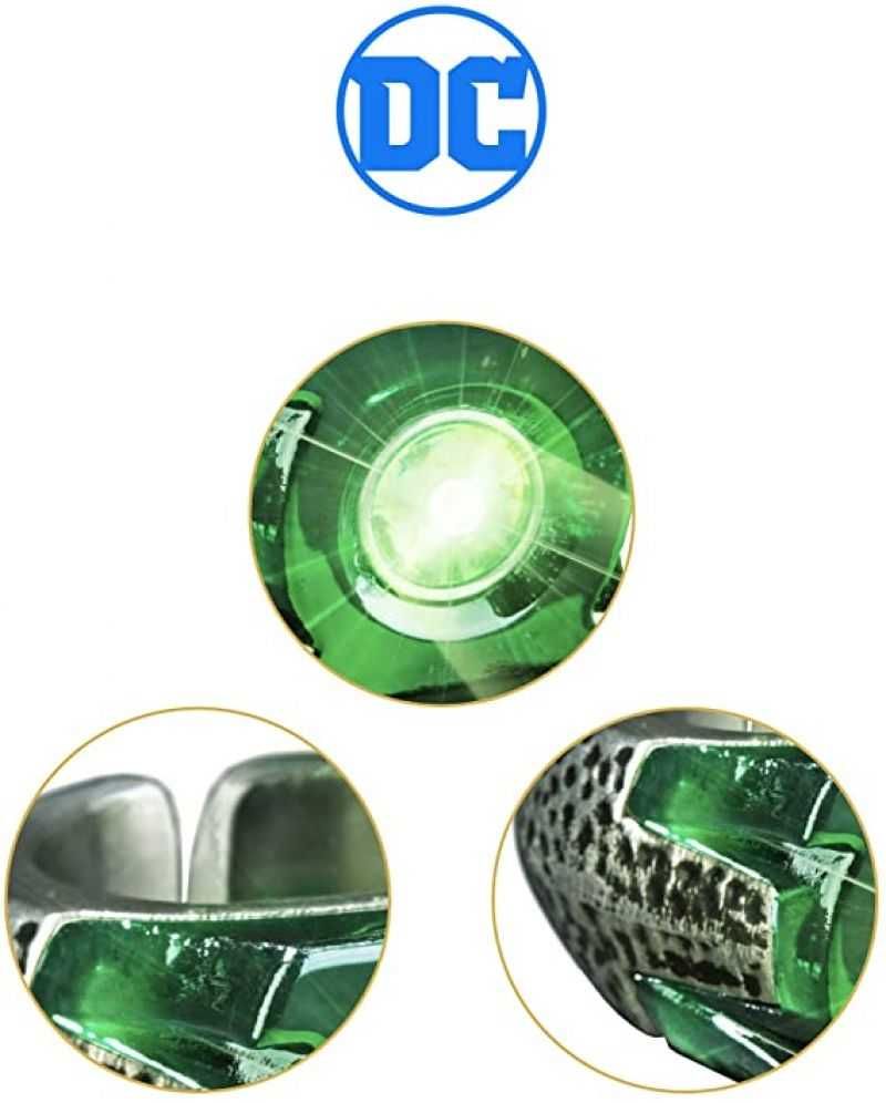 Inel iluminat Green Lantern/Hal Jordan,replica film,licentiat DC,adult