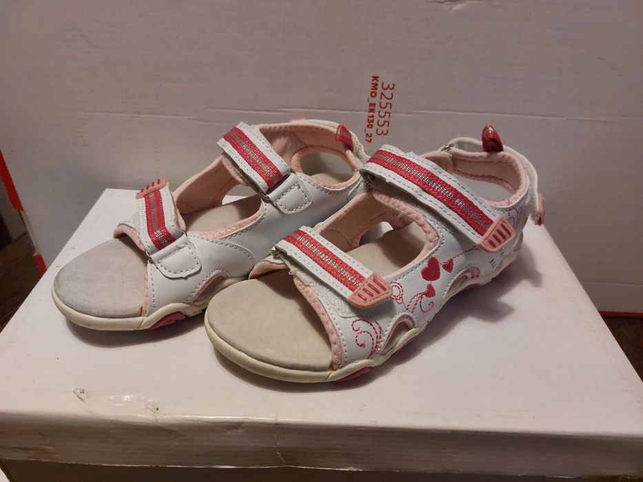 Sandale fete cu scai/velcro, piele ecologica, nr. 33 - NOI