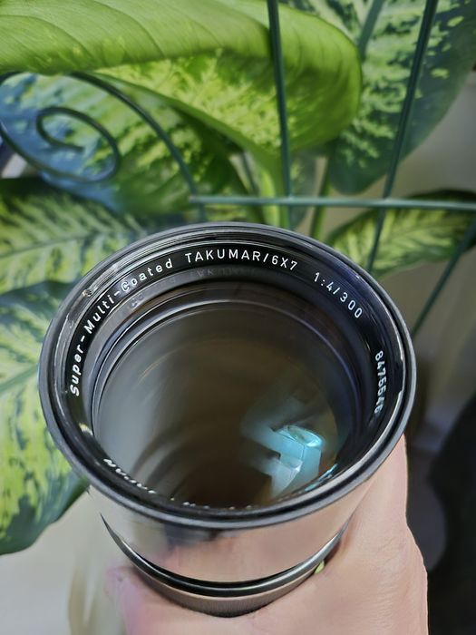 Obiectiv Super Multi Coated Takumar 6x7 300mm f4 si extender 2x