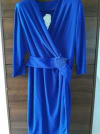 Rochie ocazie de seara albastra lunga masura 44-46 L/XL