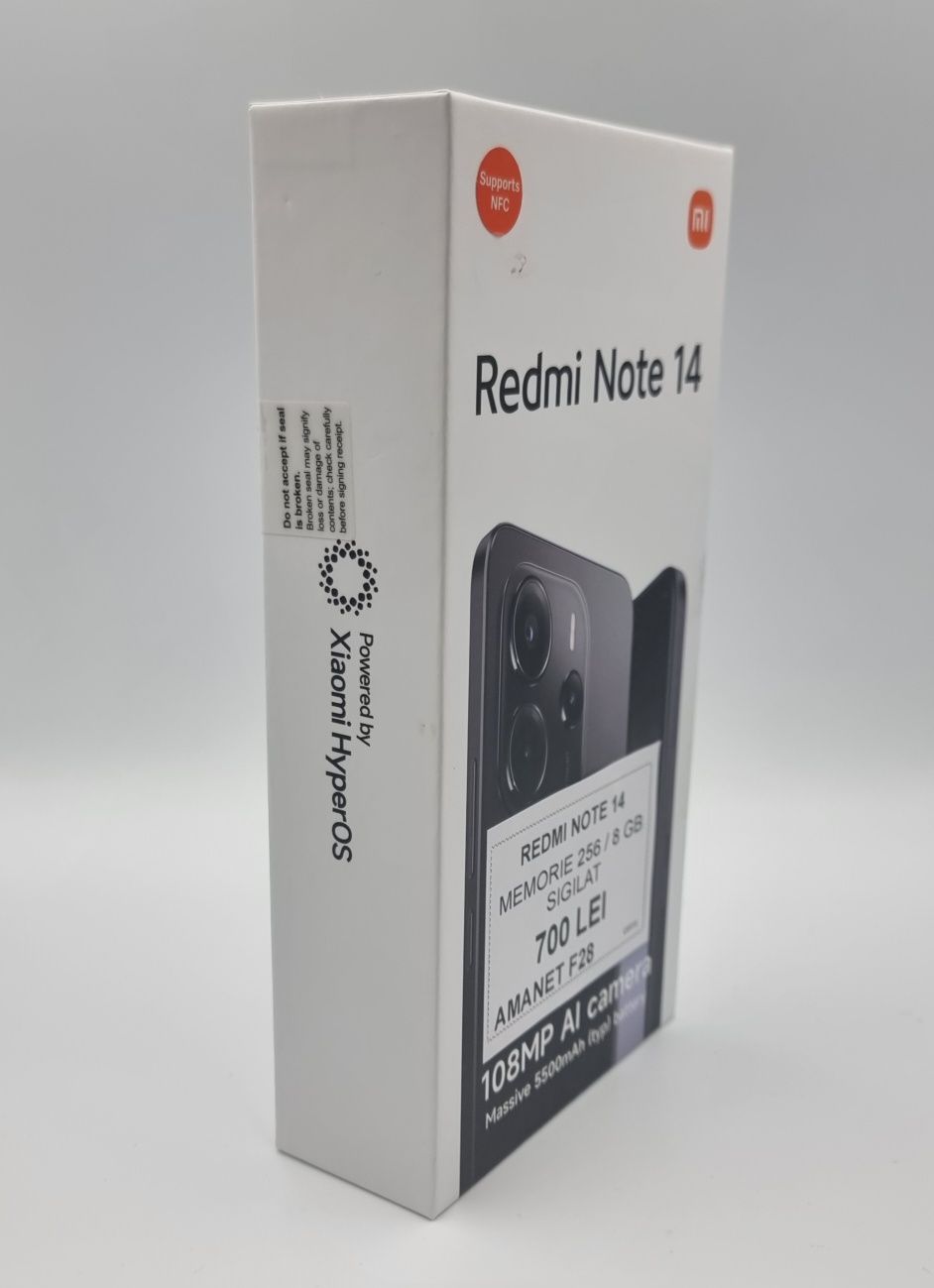 Amanet F28: Telefon Redmi Note 14 NOU SIGILAT
