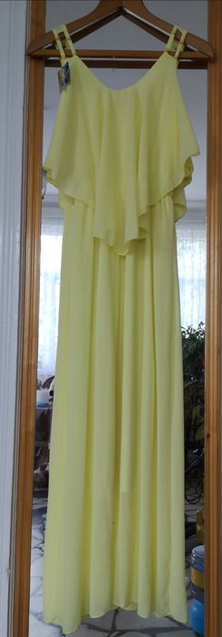 Rochie evenimente, mărime M, este nouă, culoare lămâie