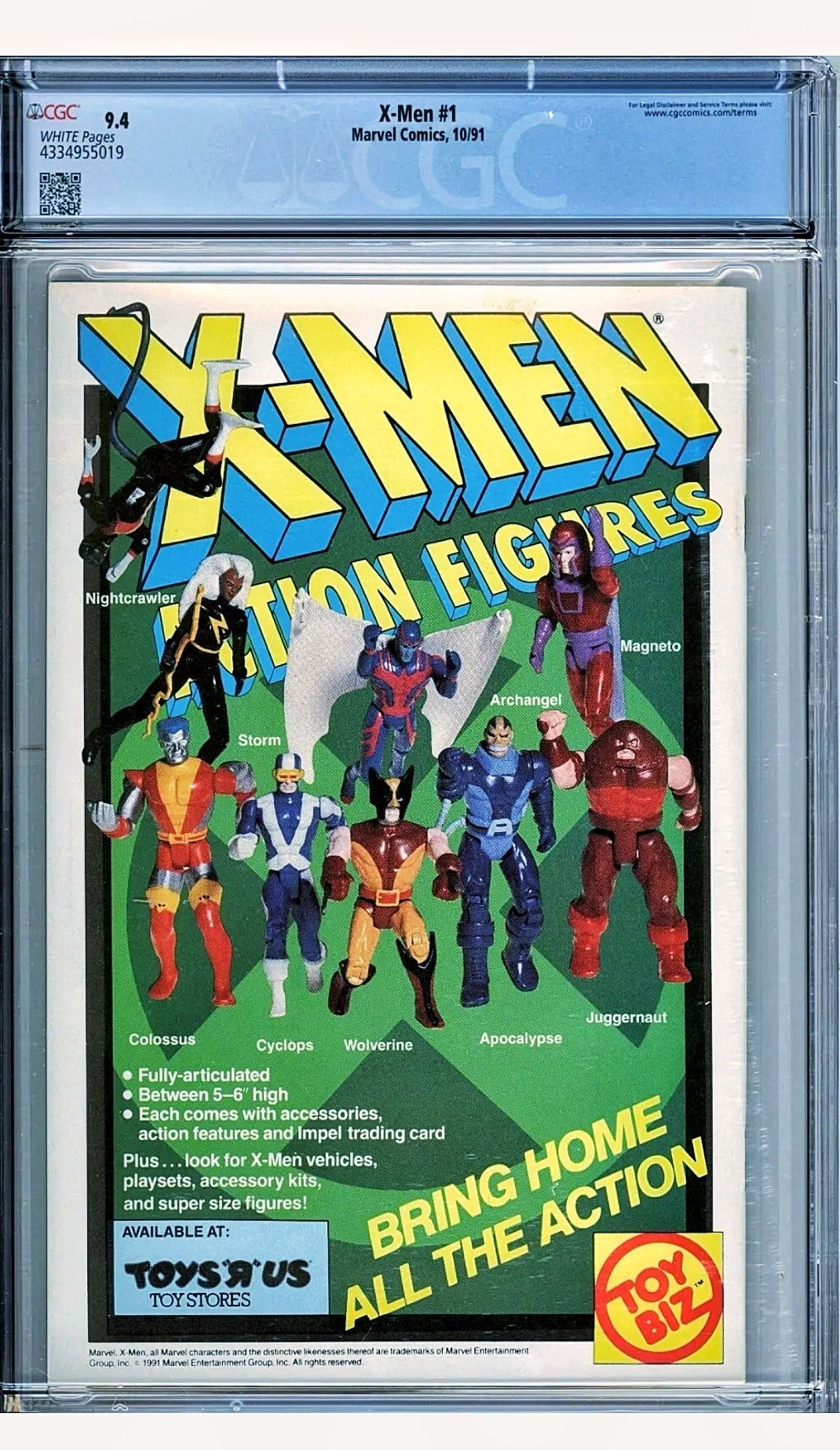 X-Men #1 ~CGC 9.4 ~banda desenata ~comic book