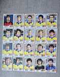 Lot complet de jucatori romani Panini Euro 84