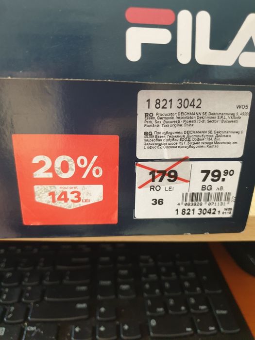 Vand adidași FILA - 36