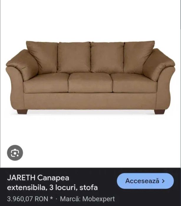 Canapea extensibila JARETH Mobexpert