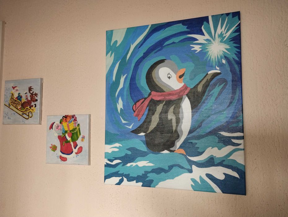 Новогодишно пингвинче и Дядо Коледа