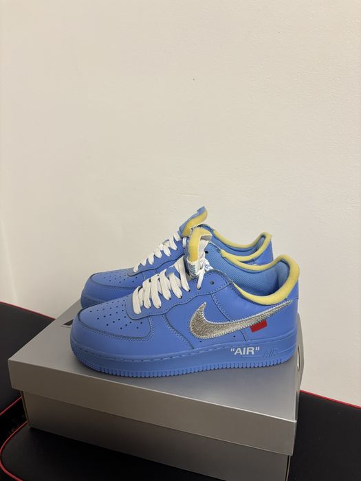 Nike Air Force 1- Albastru/Swoosh arginitu-Marimea 40.5