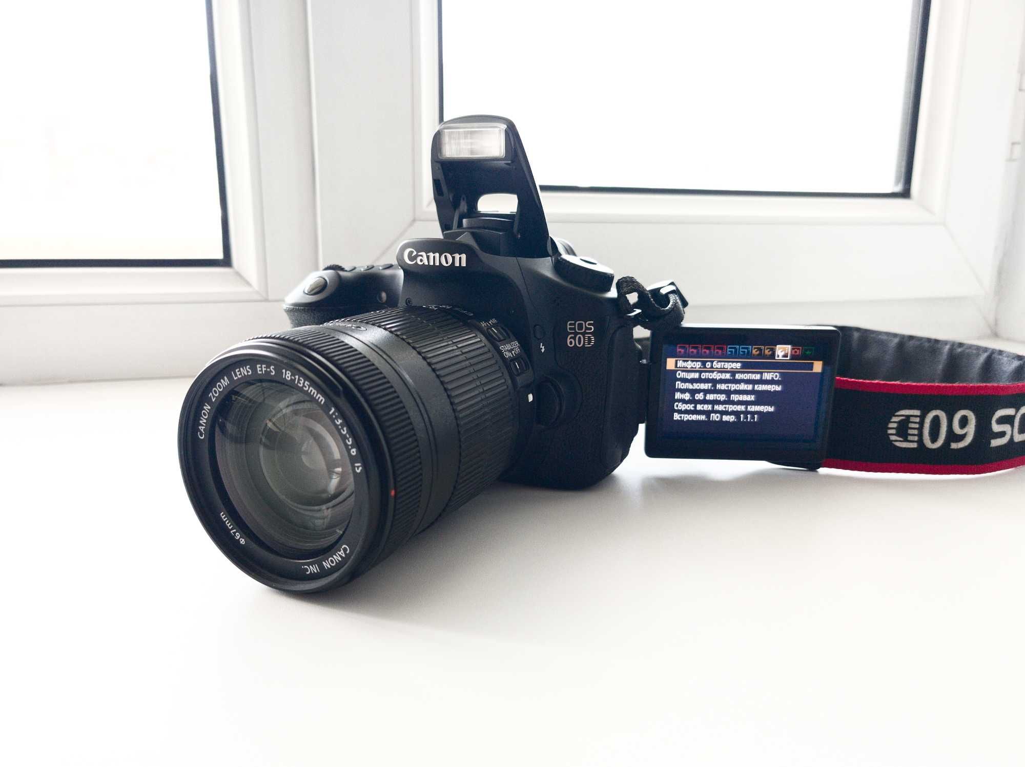 Canon EOS 60D, EF-S 18-135mm 1:3.5-5.6 IS, dummy battery (от сети)