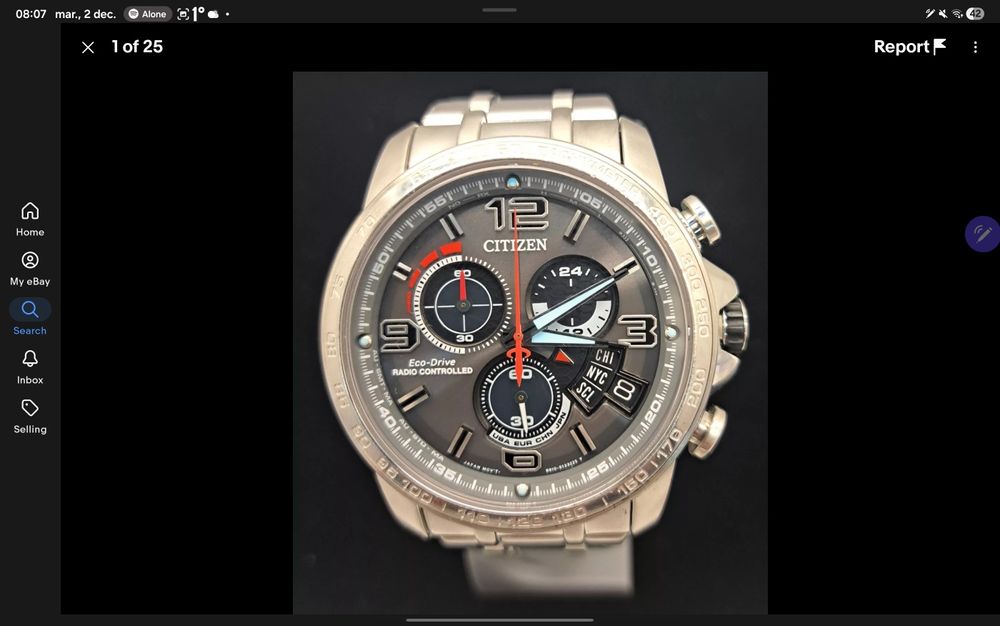 Citizen eco-drive radio controller