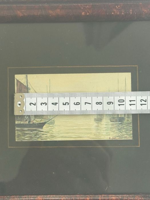 Tablou “Corăbii în lumina dimineții – Eugen Serbinov (1936)