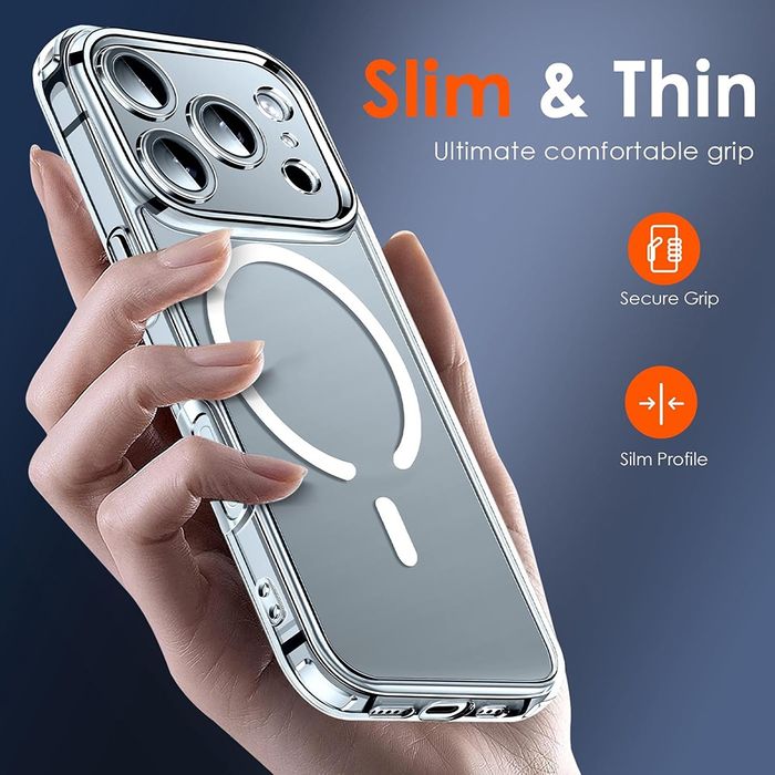 iPhone 17 всички модели MagSafe case,калъф със защита за камерите