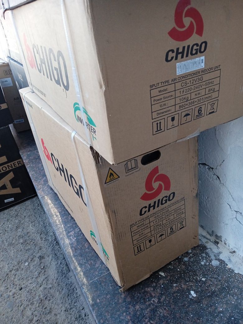Кондиционкр CHIGO (12) DC INVERTER Model : CS-12V3G Доставка бесплатно