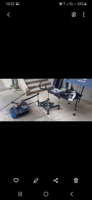 Scaun, platformă și accesorii pescuit