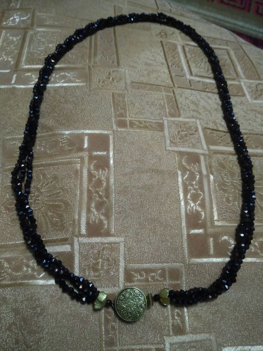 Бусы  из крупного бисера винтажные