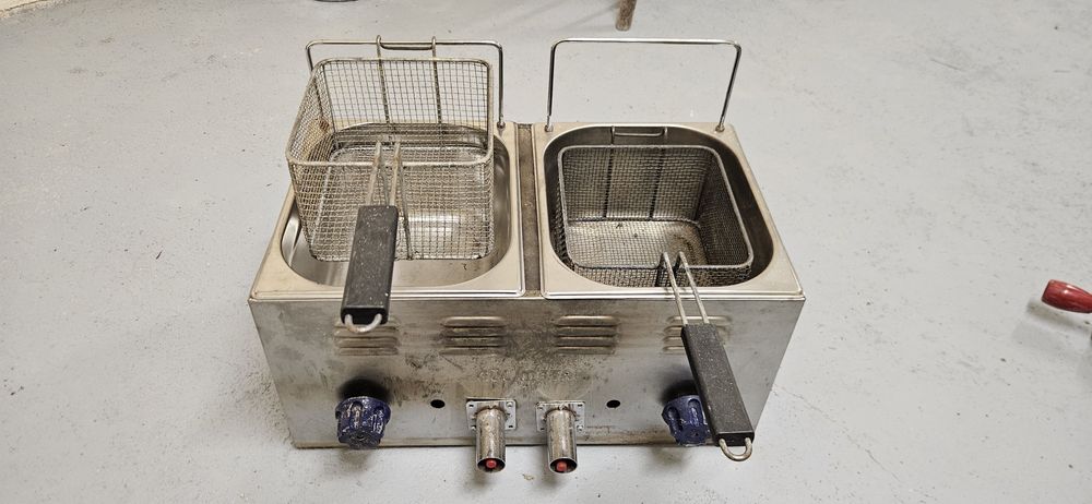 Фритютник на газ 2×6л