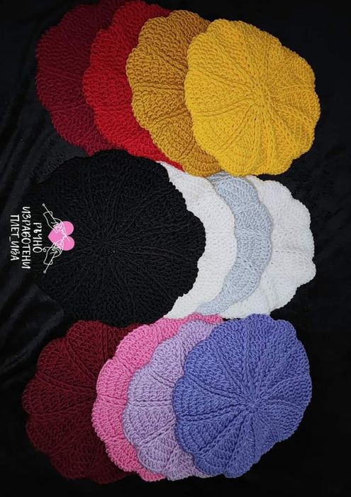 Барети, барета - ръчно плетени, ръчно плетиво