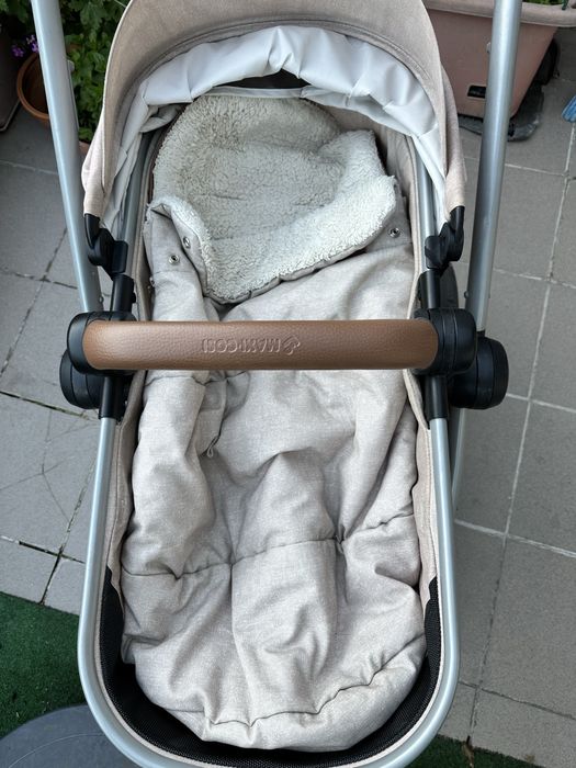 Детска количка Maxi-Cosi Zelia 3 в 1 + кошница за кола с база ISOFIX