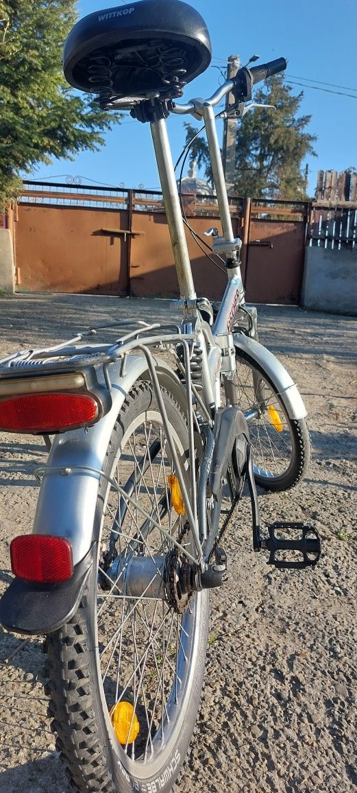 Bicicleta pliabila Fischer cu dublă suspensie