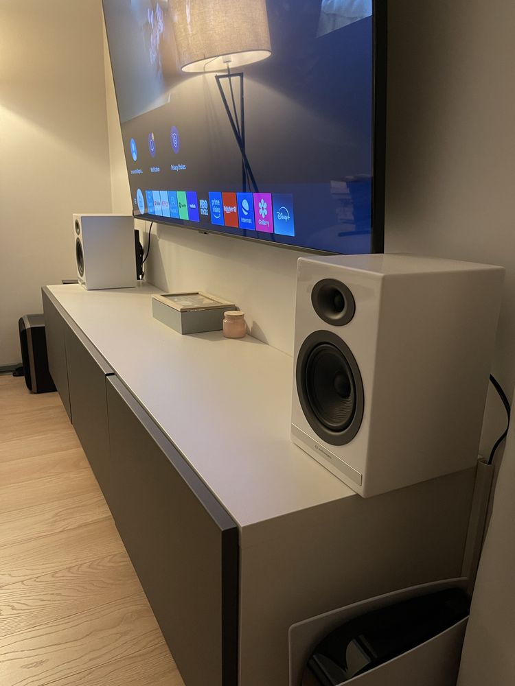 Sistem audio Audioengine HD5, Edifier T5, WIIM Pro, Topping E30 II