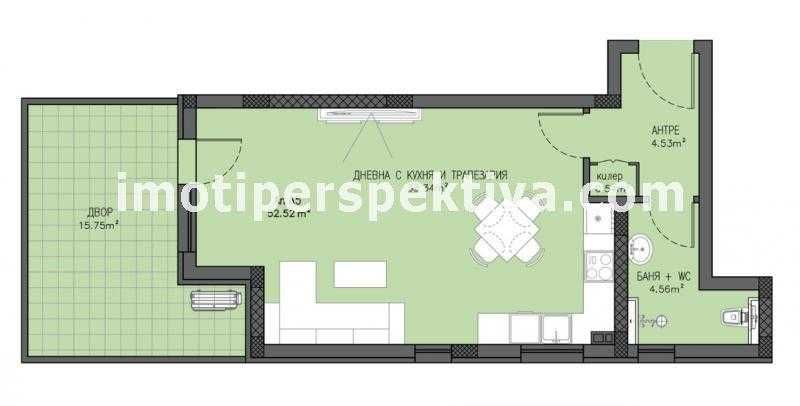 Продава се Едностаен апартамент в Пловдив, Кючук Париж - 60 кв.м за 1236 €/кв.м - Снимка #6