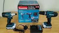 Set Makita  Cu incarcator si Baterii 18 V. In cutie.