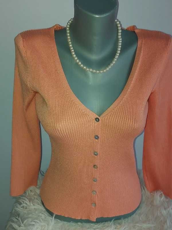 Cardigan Stradivarius, nou, coral, marimea M