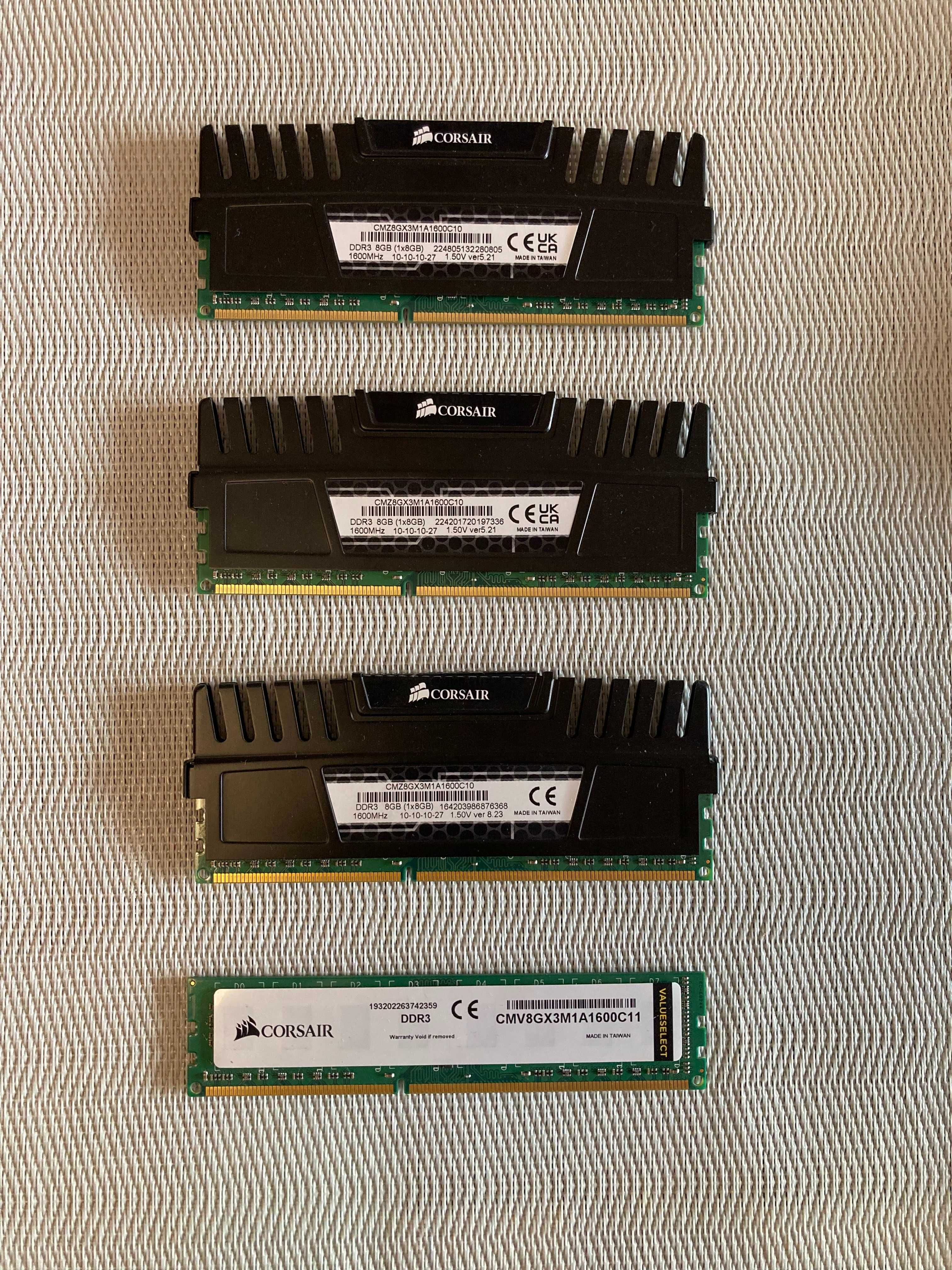 RAM DDR3 8GB (4x) Corsair Vengeance