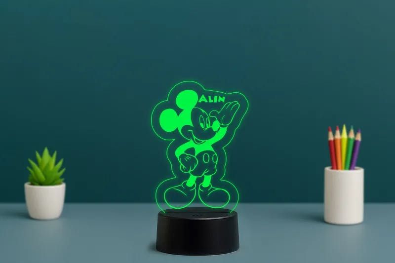 Lampa LED 3D Mickey Mouse – 199 lei – Livrare Gratuită