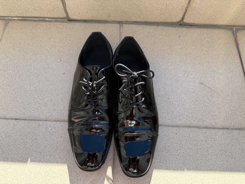 Мъжки лачени обувки Lanetti номер 42