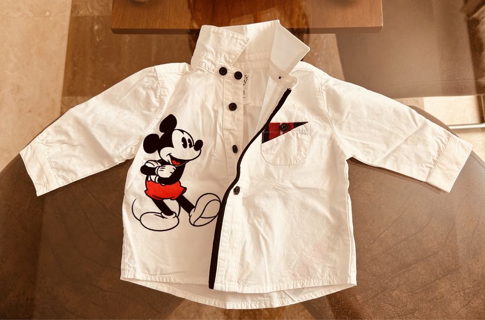 Costumas (Camasa + Pantalon) Mickey Mouse Baietel 3-6luni