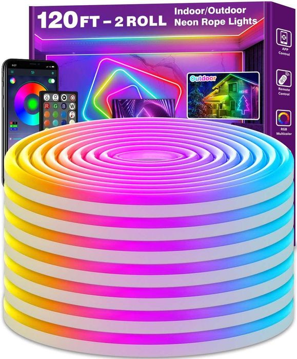 AILBTON 36м RGB неонова LED лента с дистанционно и приложение