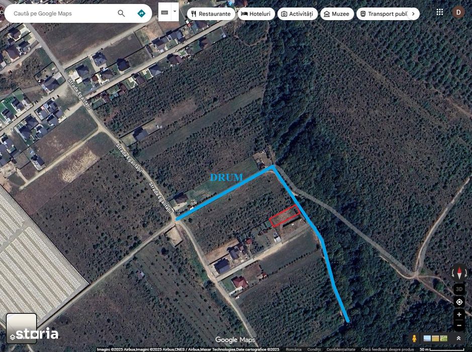 Teren Mioveni, 649 mp, langa padure, gard, zona str. Egalitatii