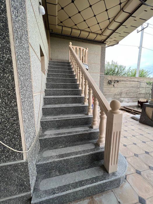 Балясины и перила из натурального камня | Изготовление + Установка