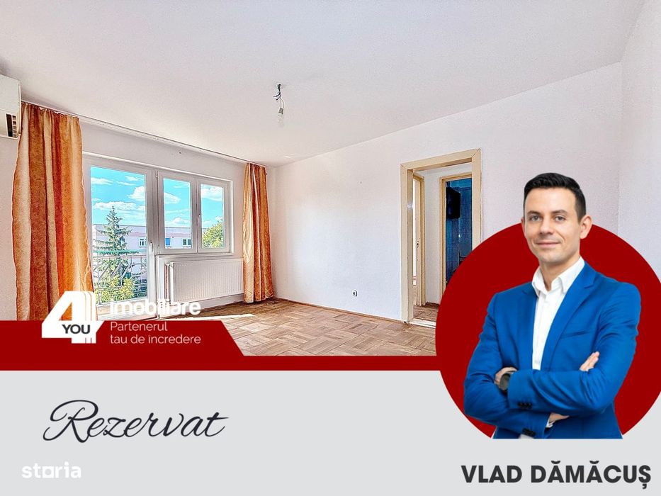 REZERVAT! Apartament 2 camere+boxă,60 mp, Calea Romanilor-Boul Rosu