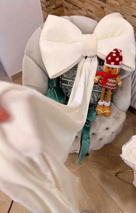 Funda gigant/ deciratiune brad alb/verde/rosu/albastru/maro inchis