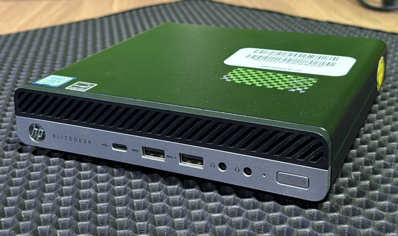 Мини ПК HP Elite 800 G4. Core i5-8400T -1,7/3,3 GHz, 8/256 GB